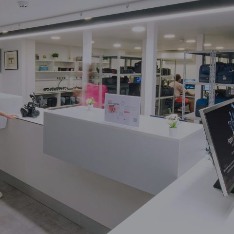 The Mediazone front desk